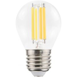 Avide LED Filament Σφαιρική 6.5W E27 Λευκό 4000K Υψηλής Φωτεινότητας
