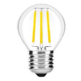 Avide LED Filament Σφαιρική 6W E27 360° Λευκό 4000K Υψηλής Φωτεινότητας