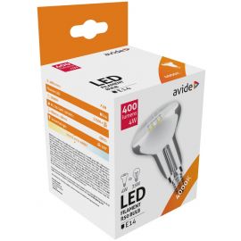 Avide LED Filament R50 4W E14 160° Λευκό 4000K