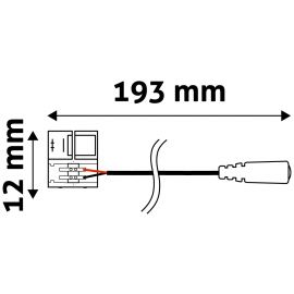 Avide LED Ταινία 12V 2835 8mm DC Σύνδεσης Θηλυκό