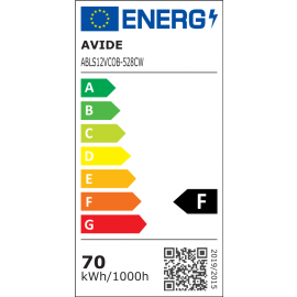 Avide LED Ταινία COB 12V 14W Ψυχρό 6400K IP44 5m