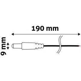 Avide LED Ταινία 12V DC Αρσενικό Βύσμα