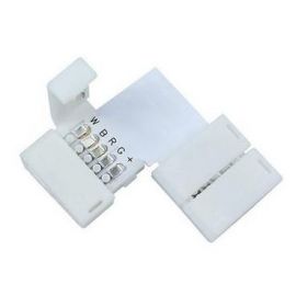 Avide LED Strip 12V RGB+W  L Connector με κλιπ (10 τμχ)