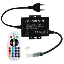Avide LED Ταινία 220V RGB RF Τηλεχειριστήριο και Ελεγκτής για Μαξ 100m LED-Ταινία