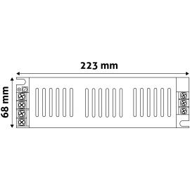 Avide LED Ταινία 12V 250W IP20 Τροφοδοτικό Slim 