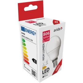 Avide LED Σφαιρική G45 6.5W E14 Θερμό 3000K Υψηλής Φωτεινότητας