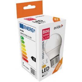 Avide LED Σφαιρική G45 6.5W E27 Λευκό 4000K Υψηλής Φωτεινότητας