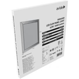 Avide LED Πάνελ Οροφής Slim 600x600x10.0mm 45W Λευκό 4000K
