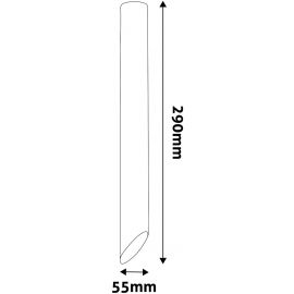 Avide Φωτιστικό Οροφής GU10 Spot Light Στρογγυλό Λευκό 290mm