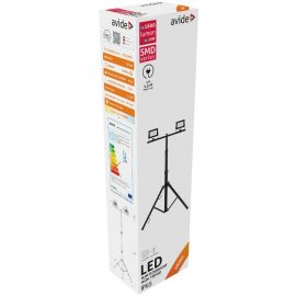 Avide LED Προβολέας Slim SMD  2x20W Λευκό 4000K 2 Κεφαλές με Τρίποδο