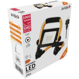 Avide LED Προβολέας Slim SMD  30W με Βάση 1.5m Λευκό 4000K