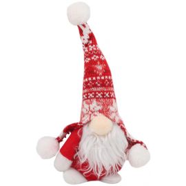 Artezan Christmas Gnome 24cm Red-White Motifs