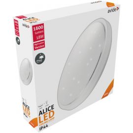 Avide LED Ceiling Lamp Oyster IP44 Alice (AL) 18W 4000K