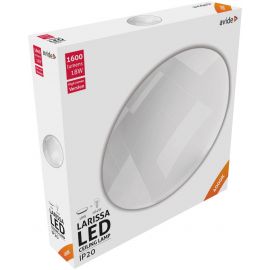 Avide LED Μοντέρνα Πλαφονιέρα Οροφής Larissa 18W 325*65.0mm Λευκό 4000K