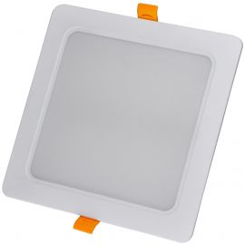 Avide LED Φωτιστικό Οροφής Χωνευτό Τετράγωνο Πλαστικό 18W Θερμό 3000K