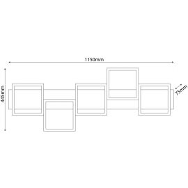 Avide Design Φωτιστικό Οροφής Harper-5 65W Λευκό 4000K