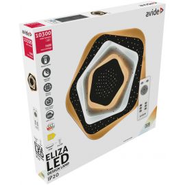 Avide Μοντέρνα Πλαφονιέρα Οροφής Oyster Eliza 76W(38+38) με Τηλεχειριστήριο