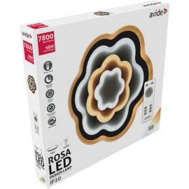 Avide Μοντέρνα Πλαφονιέρα Οροφής LED Rosa 98W