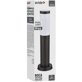 Avide Εξωτερικό Φωτιστικό Κήπου Boca 1xE27 450mm IP44 Μαύρο