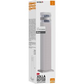 Avide Εξωτερικό Φωτιστικό Κήπου Jolla LED 2W Λευκό 500mm IP44 Σατέν Νίκελ