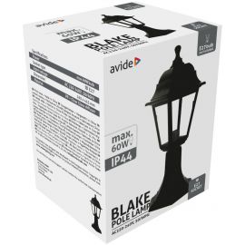 Avide Εξωτερικό Φωτιστικό Κολώνα Blake 1xE27 41.5cm IP44 Μαύρο