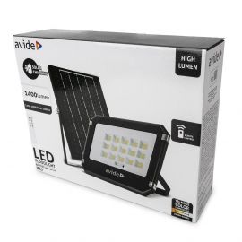 Avide LED Ηλιακός Προβολέας 100W CCT με Ξεχωριστό Ηλιακό Πάνελ και Τηλεχειριστήριο