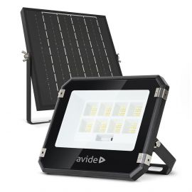 Avide Ηλιακός Προβολέας LED 50W CCT με Ξεχωριστό Ηλιακό Πάνελ και Τηλεχειριστήριο
