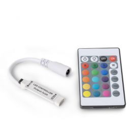 Avide LED Ταινία 12V 72W RGB 24 Πλήκτρα IR Τηλεχειριστήριο και Ελεγκτής
