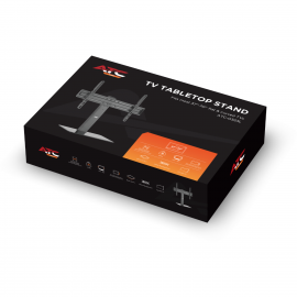ATC-0323L Βάση Τηλεόρασης Επιτραπέζια Universal Περιστρεφόμενη με Γυάλινη Βάση 37" - 70"