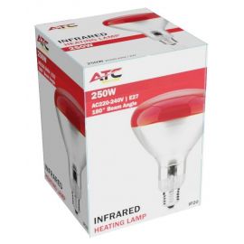 ATC Λάμπα Υπερύθρων 250W IP20 Κόκκινο