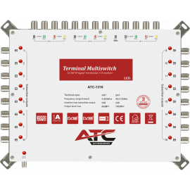 ATC ΠΟΛΥΔΙΑΚΟΠΤΗΣ ATC-1316 (3 Sat + 1 Ter / 16 Εξόδοι)