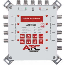 ATC Πολυδιακόπτης ATC-0508 (1 Sat + 1 Ter / 8 Εξόδοι)