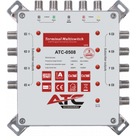 ATC ΠΟΛΥΔΙΑΚΟΠΤΗΣ ATC-0508 (1 Sat + 1 Ter / 8 Εξόδοι)