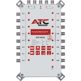 ATC Πολυδιακόπτης ATC-0516 (1 Sat + 1 Ter / 16 Εξόδοι)