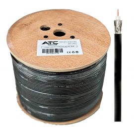ATC Στροφείο RF ATC-723 RG6 300μ PET Μαύρο