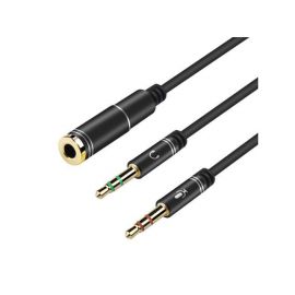 Μετατροπέας 3.5mm 4PIN Θηλ. Σε Audio/Mic 30cm