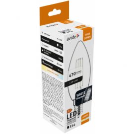 Avide LED White Filament Candle 4.5W E14 NW 4000K