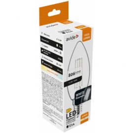 Avide LED White Filament Κερί 6.5W E14 NW 4000K