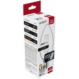 Avide LED White Filament Κερί 6.5W E14 WW 2700K