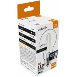 Avide LED White Filament Globe 4.5W E27 NW 4000K