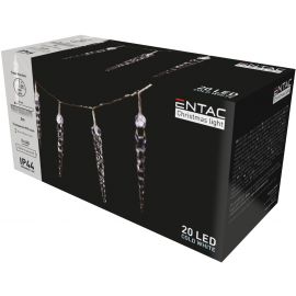 Entac Χριστουγεννιάτικη Βροχή IP44 20 LED Πλαστικά 16εκ Ψυχρό 3μ