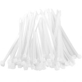ATC Δεματικά 3.6x250mm Νάιλον Λευκά 100τμχ Σακουλάκι