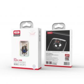 XO CC49 transparent design dual usb 2.4A car charger