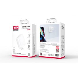 XO CE04(EU) 65W  Fast Charger (TYPE-C PD65W / USB-A QC45W)