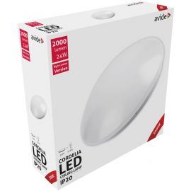 Avide LED Μοντέρνα Πλαφονιέρα Οροφής Cordelia 24W 380*110.0mm Θερμό 3000K