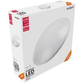 Avide LED Μοντέρνα Πλαφονιέρα Οροφής Cordelia 24W 380*110.0mm Λευκό 4000K