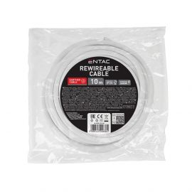 Entac Καλώδιο H05VV-F 3G1.5 10m Λευκό