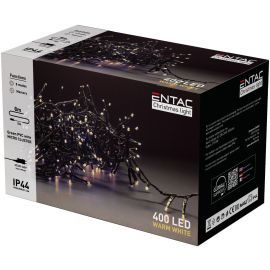 Entac Χριστουγεννιάτικα Λαμπάκια IP44 400 LED Ψείρες Πολύχρωμα 8m