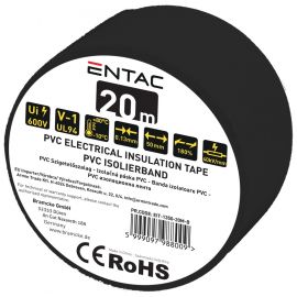 Entac Insulation Tape 0.13x50mm Black 20m