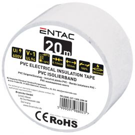 Entac Insulation Tape 0.13x50mm White 20m